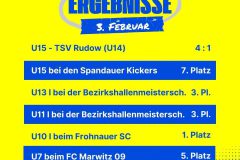 Ergebnisse 6 Spiele Insta - 1