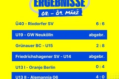 Ergebnisse 6 Spiele Insta - 1
