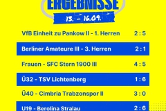 Ergebnisse 6 Spiele Insta - 1