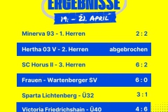 Ergebnisse 6 Spiele Insta - 1