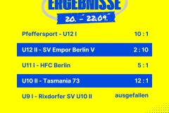 Ergebnisse 5 Spiele Insta - 1