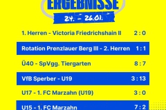 Ergebnisse 6 Spiele Insta - 1