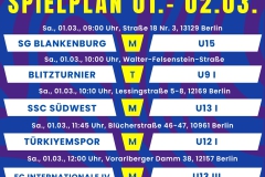 Spielplan 5 Spiele Insta - 1