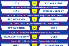 Spielplan 7 Spiele Insta - 1