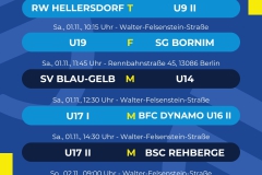 Spielplan  6 Spiele - 1