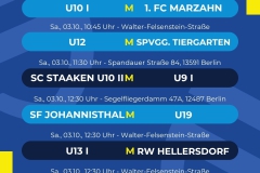 Spielplan  6 Spiele - 1