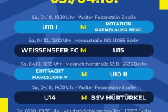 Spielplan  5 Spiele - 1