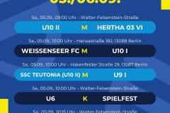 Spielplan  5 Spiele - 1