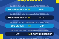 Kopie von Spielplan  5 Spiele - 1