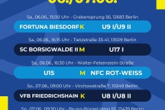 Spielplan  5 Spiele - 1