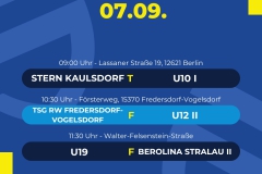 Spielplan 3 Spiele - 1