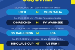 Spielplan  5 Spiele - 1