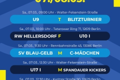 Spielplan  5 Spiele - 1