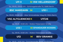 Spielplan  6 Spiele - 1