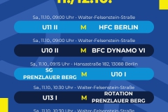 Spielplan  5 Spiele - 1