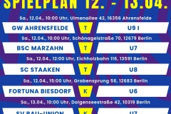 Spielplan 5 Spiele Insta - 1
