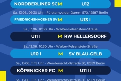 Spielplan  6 Spiele - 1