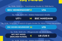 Spielplan  5 Spiele - 1