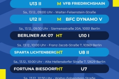 Spielplan  6 Spiele - 1