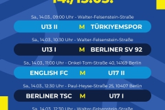 Spielplan  5 Spiele - 1