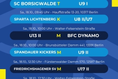 Spielplan  6 Spiele - 1
