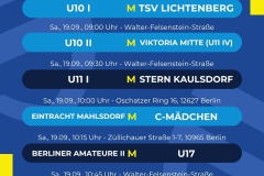 Spielplan  6 Spiele - 1