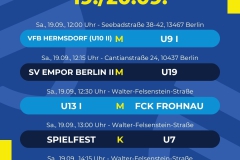 Spielplan  5 Spiele - 1