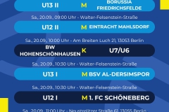 Spielplan  6 Spiele - 1