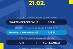 Spielplan 4 Spiele - 1