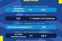 Spielplan  5 Spiele - 1