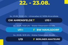 Spielplan 3 Spiele - 1
