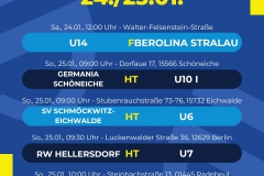 Spielplan  5 Spiele - 1