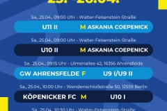 Spielplan  5 Spiele - 1