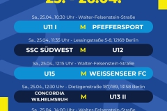 Kopie von Spielplan  5 Spiele - 1