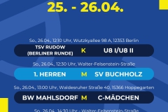 Spielplan 4 Spiele - 1