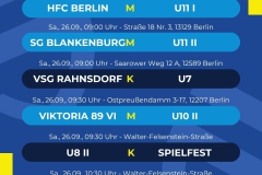 Spielplan  6 Spiele - 1
