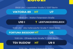 Spielplan  5 Spiele - 1