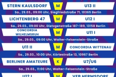 Spielplan 6 Spiele Insta - 1