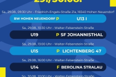 Spielplan  5 Spiele - 1