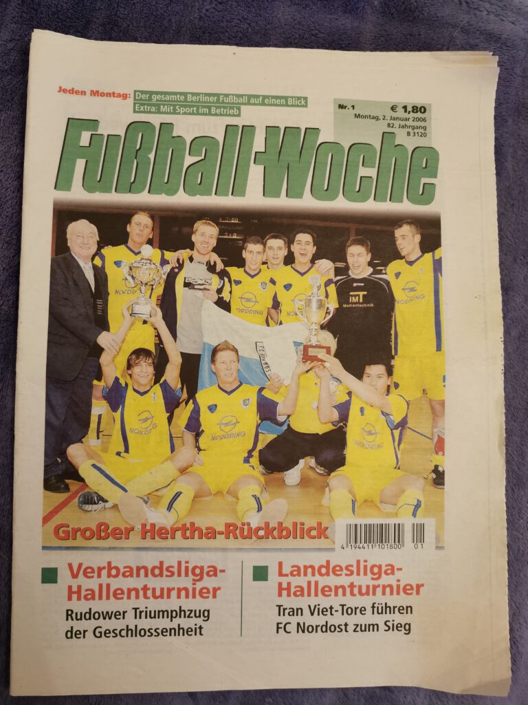 FC NORDOST Berlin 2005/06 1. Herren Titelblatt Fußball-Woche