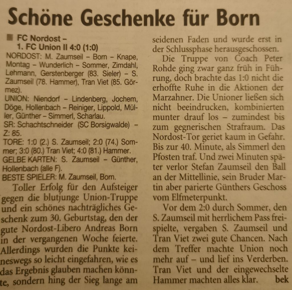03.02.2008 1. Herren - 1. FC Union Berlin II = 4:0