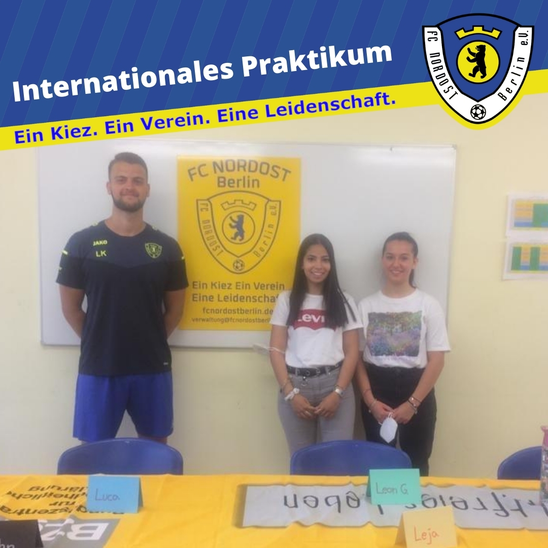 Internationales Praktikum FC NORDOST Berlin