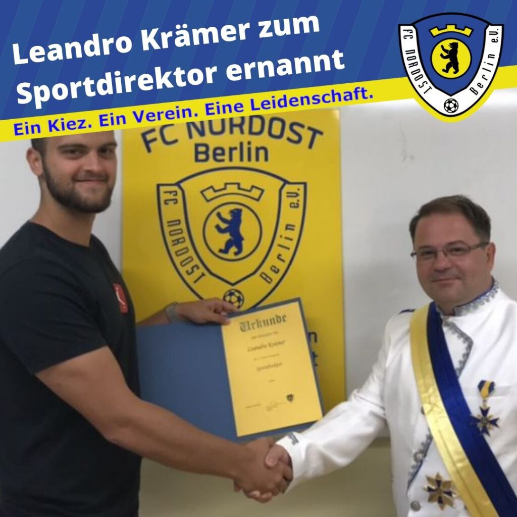 Leandro Krämer zum Sportdirektor ernannt