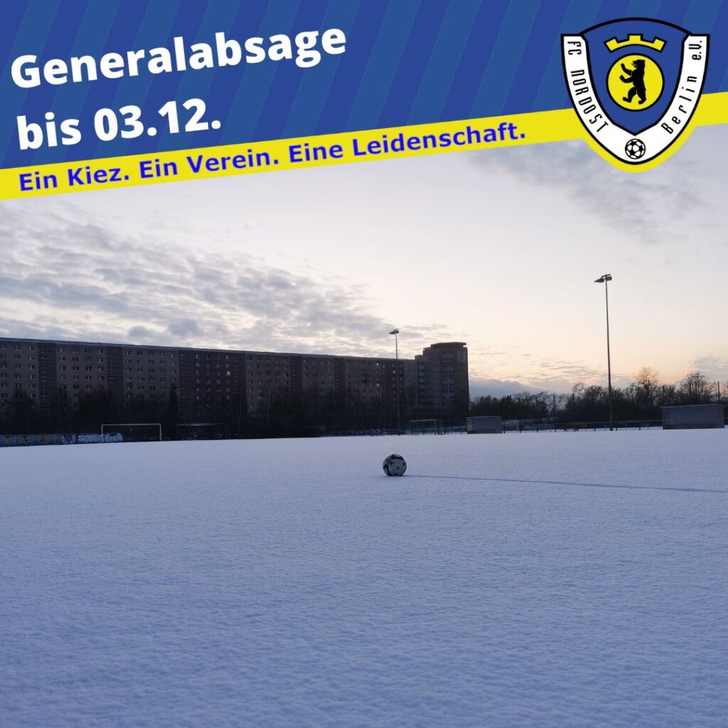 Generalabsage bis 03.12