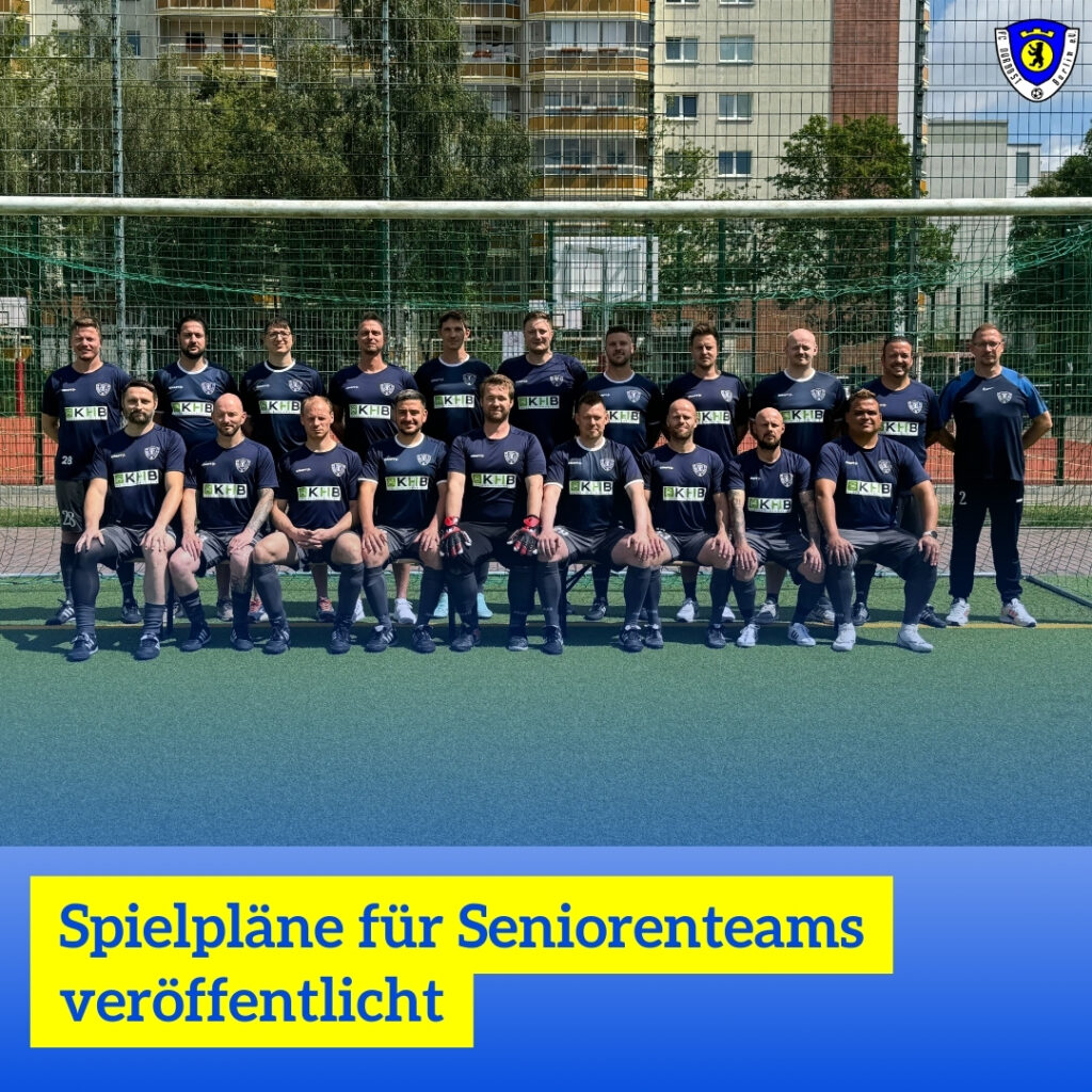 Spielpläne für Seniorenteams veröffentlicht