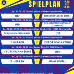 Spielplan 17. - 18.08.24