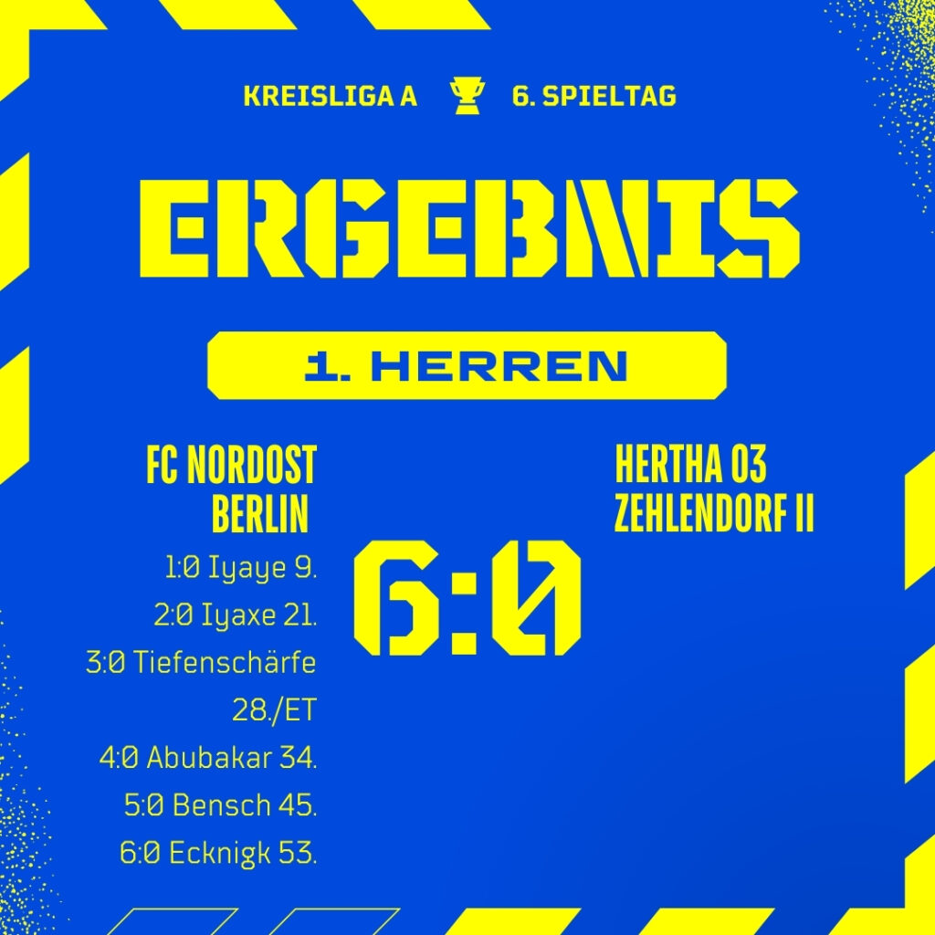 Ergebnis 1. Herren - Hertha 03 Zehlendorf II