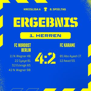 Ergebnis 1. Herren - FC Karame