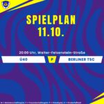 Spielplan 11.10.24