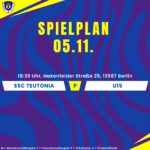 Spielplan 05.11.24